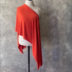 Dark Orange Jersey Cotton Hijab Scarf Turban